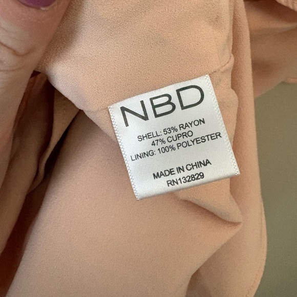 NWT Small NBD Revolve "Twain" Ruffle Sherbet Orange Mini Dress - Picture 5 of 7